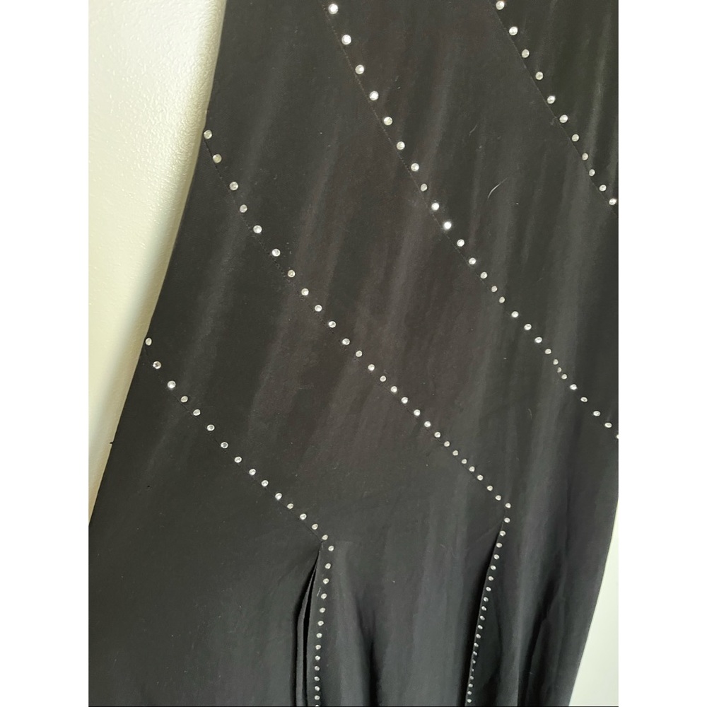 Cache Embellished Stretch Black Rhinestones Crystals Dress 8 ❤️🔥❤️🔥 - Picture 4 of 7